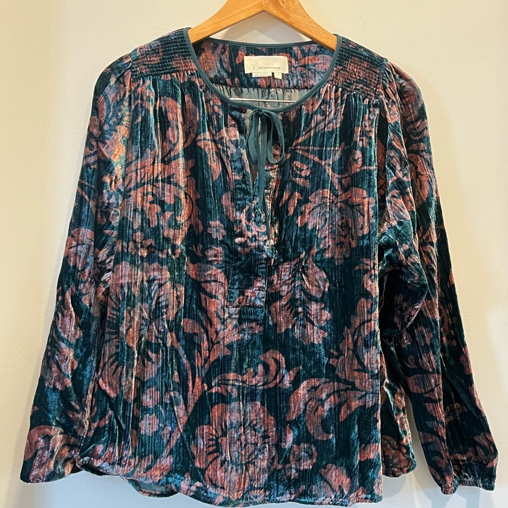 Velvet Anthropologie Swing Top EUC